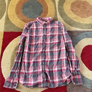 J. Crew Perfect Fit Slim Fit Plaid Flannel Button Down Shirt Y2K Women’s Small